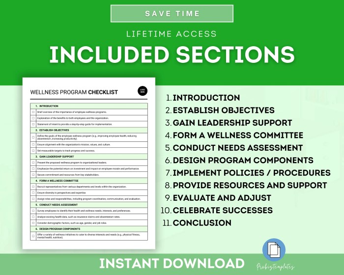 Employee Wellness Program Checklist | ProBizTemplates