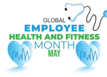 Global Employee health and fitness month. background, banner, card ...