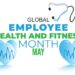 Global Employee health and fitness month. background, banner, card ...