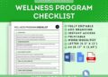 Employee Wellness Program Checklist Template, Workforce Health and ...